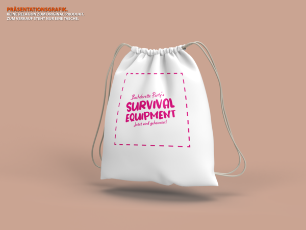 Junggesellenabschiedstasche "Bachelorette Party's Survival equipment" (auch als Sets erhältlich!)