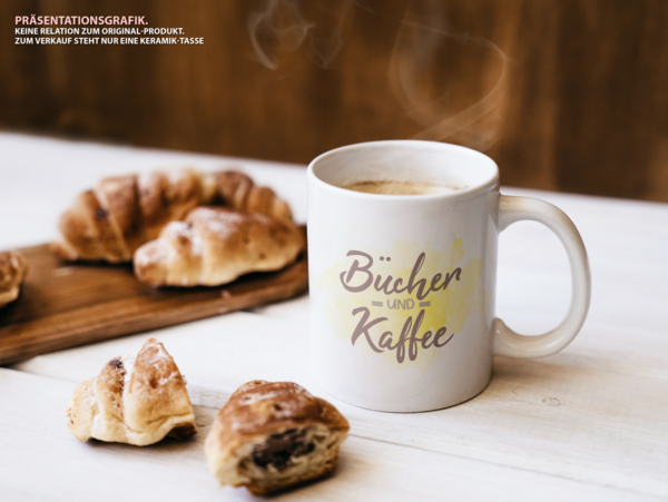 Schmöcker-Tasse "Bücher & Kaffee"